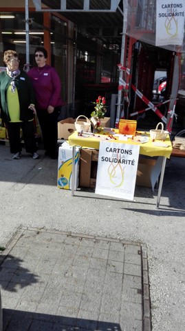 Récolte dans magasins